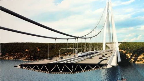 Firma unui magnat român ridică un pod între două continente. Construcţia bate două recorduri mondiale GALERIE FOTO