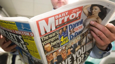 Grupul media Mirror, condamnat la despăgubiri de peste 1 milion de lire pentru ascultarea telefoanelor unor celebrităţi