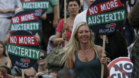 Manifestaţii la Londra împotriva politicii de austeritate