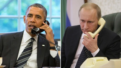 Obama şi Putin au vorbit la telefon despre Siria şi Ucraina