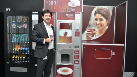 Au apărut automatele de cafea cu plata prin sms