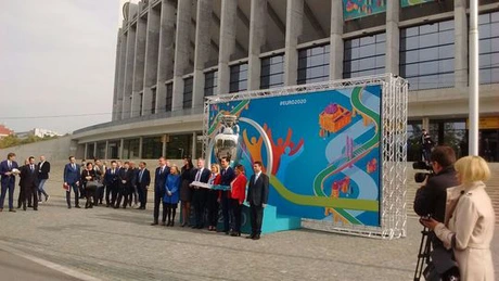 A fost lansat logo-ul Capitalei pentru Euro-2020: Podul Basarab, element de legătură între oraşele-gazdă