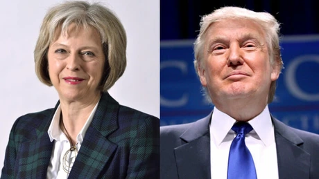 Donald Trump şi Theresa May vor susţine vineri o conferinţă de presă comună