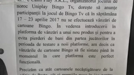 Uniplay Bingo a rămas fără licenţă. Jucătorii sunt neplătiţi de zeci de zile