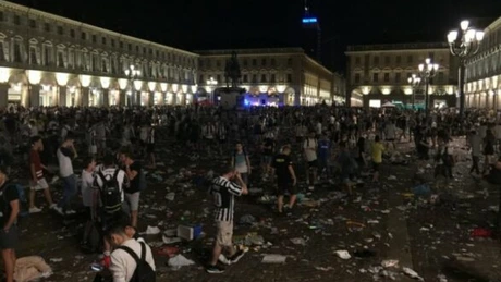 Nou bilanţ la Torino: Peste 1.000 de persoane au avut nevoie de îngrijiri medicale după busculada din piaţa San Carlo