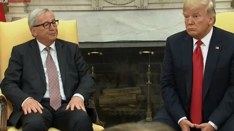 Donald Trump şi Jean-Claude Juncker dezamorsează conflictul comercial dintre SUA şi UE