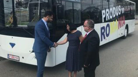 Autobuzul făcut lângă Bucureşti a ajuns la Ploieşti, oraşul unde a câştigat cel mai mare contract din istoria sa FOTO VIDEO