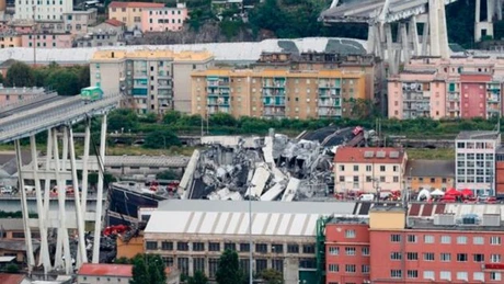 Viaduct prăbuşit la Genova: bilanţul atinge 40 de morţi şi câteva persoane date dispărute