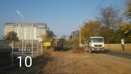 Supralărgire Fabrica de Glucoză: se aşterne primul strat de asfalt la intrarea A3 în Bucureşti VIDEO