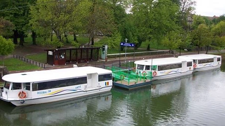 Timişoara a devenit primul oraş din România cu transport public în comun pe apă