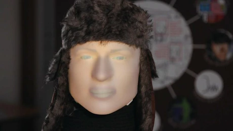 Robotul umanoid Furhat, care face interviuri de angajare, va fi adus la Bucharest Tech Week 2019