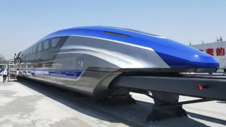Chinezii care participă la licitaţia pentru tramvaie din Bucureşti au prezentat prototipul unui tren maglev cu viteză de 600 km/oră FOTO