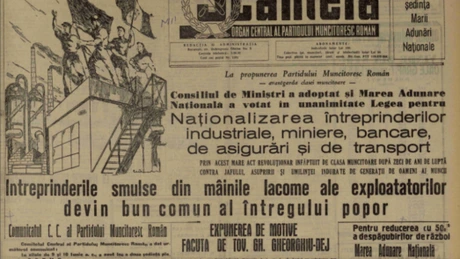 71 de ani de la marea naţionalizare comunistă - 11 iunie 1948