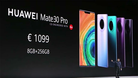 Huawei este sigură că va vinde peste 20 de milioane de telefoane Mate 30, cel mai recent smartphone