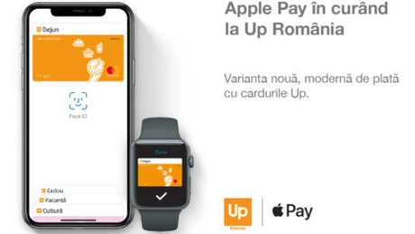 Utilizatorii cardurilor Up România vor putea face plăţi prin intermediul portofelului electronic Apple Pay