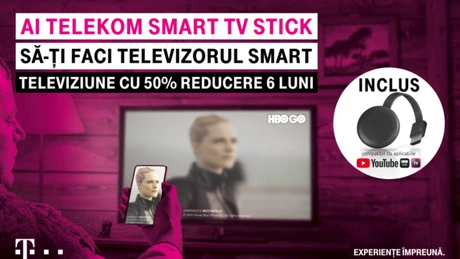 Telekom România lansează stick-ul care îţi transformă televizorul într-un Smart TV. Cât costă şi ce canale poţi urmări