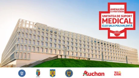 Auchan va amenaja un al doilea centru pentru îngrijirea bolnavilor de Covid-19 la Cluj Napoca, după cel de la București