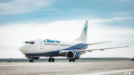 Blue Air oferă de Black Friday reduceri de 50% la toate zborurile programate până pe 31 martie
