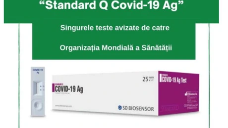 Medimfarm devine distribuitor exclusiv pentru România al singurelor teste Covid-19 avizate de OMS. Acestea vor fi disponibile din 19 octombrie