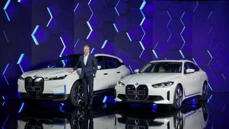 Jumătate din vânzările BMW din 2030 vor fi mașini 100% electrice. Astăzi a fost prezentat viitorul i4