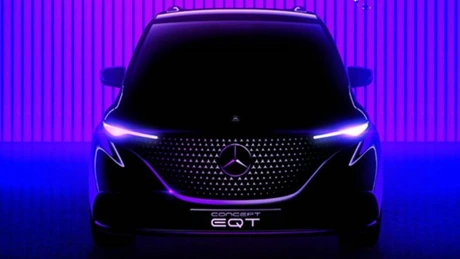 Mercedes-Benz va prezenta la începutul lunii mai conceptul EQT, premergătorul unei utilitare de dimensiuni mici