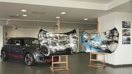 Picturi pe capote de motor, eveniment dedicat lansării Mini Hatch şi Mini Cabriolet în România