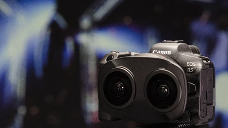 Canon a creat un obiectiv fisheye dublu pentru noul său sistem video VR