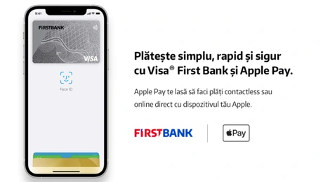First Bank le oferă clienților săi posibilitatea folosirii funcției Apple Pay