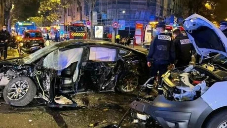 Un accident provocat de o Tesla Model 3 provoacă vii dispute în Franța