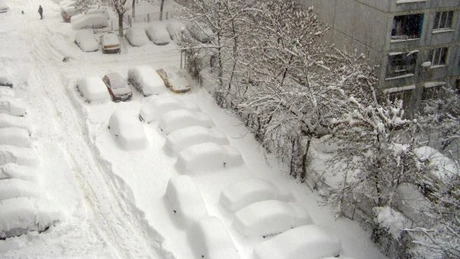 Dobrogea, Muntenia şi sudul Moldovei, sub Cod galben de ninsoare, viscol şi vânt puternic. În Bucureşti se va depune strat de zăpadă între 8 şi 15 cm