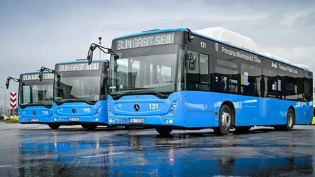 Autobuze electrice la Sibiu. 40 de mașini intră pe traseu de duminică, 1 mai