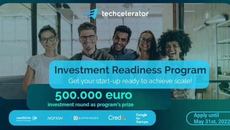 Techcelerator lansează programul de pregătire a startup-urilor tech pentru investiție