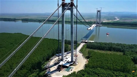 Podul de la Brăila: Constructorul italian reafirmă că se va circula pe pod de la sfârșitul acestui an - Grindeanu