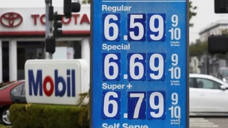 Preţul benzinei din SUA a depăşit 5 dolari pe galon pentru prima oară în istoria ţării