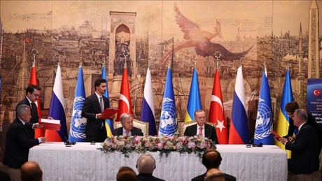 Ucraina şi Rusia au semnat cu Turcia și ONU două acorduri separate  cu privire la tranzitul de cereale prin Marea Neagră