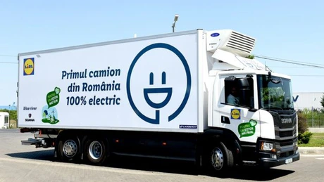 Azi s-a făcut primul transport cu un camion electric din România