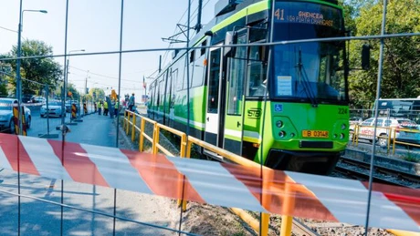 Tramvaiele liniei 41 nu vor mai opri de luni în stația Orșova