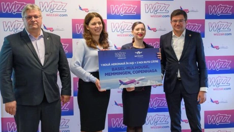 Wizz Air alocă al patrulea avion bazei sale de pe Aeroportul Internațional Iași