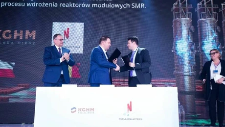 Nuclearelectrica și firma KGHM Polska Miedz au încheiat o înțelegere de colaborare pentru construirea de reactoare nucleare de mici dimensiuni