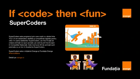 Orange lansează o nouă ediție a programului SuperCoders, dedicat copiilor pasionați de tehnologie