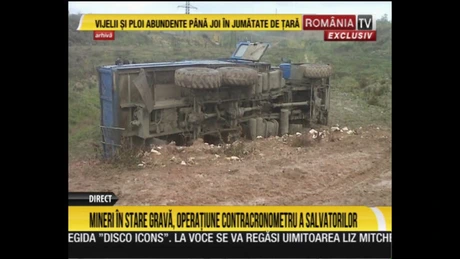 Update: Virgil Popescu merge marți seară la CEO. Accident grav la o carieră de cărbune a Complexului Energetic Oltenia, în urma răsturnării unui camion care transporta muncitori. Trei persoane au murit și 13 sunt rănite (Video)