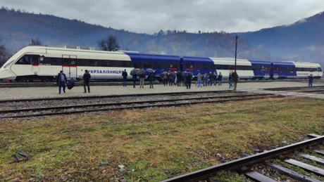 Cale ferată România - Ucraina: Azi se reia circulația trenurilor de călători pe relația Valea Vișeului – Rakhiv