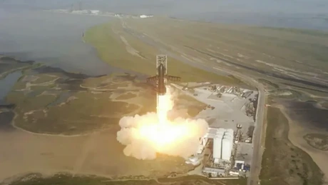 Starship, cea mai mare rachetă din lume, aparținând companiei SpaceX, a fost lansată, dar a explodat după câteva minute (Video)