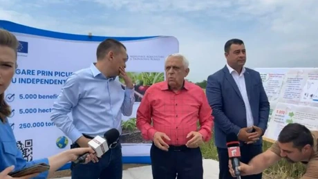 Petre Daea a lansat astăzi la Bechet, județul Dolj, programul pilot de irigare prin picurare pentru culturi de legume și cartofi (Video)