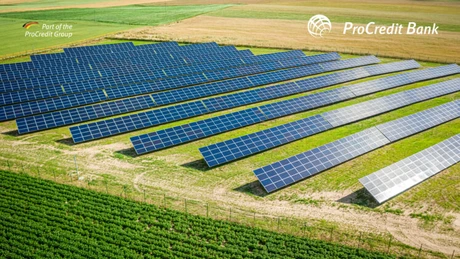 ProCredit Bank acordă un credit de 2,9 milioane de euro companiei Solar Global pentru construirea unui parc fotovoltaic în județul Cluj