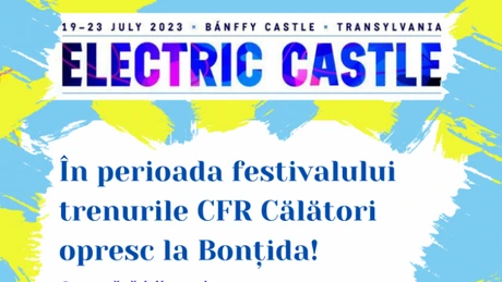 Cu trenul la Electric Castle: 16 lei din Cluj, 115 lei din București