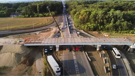 Autostrada Bucureștiului: Lotul 2 Nord se deschide la toamnă, între DN1 și A3. Grinzi peste DN1 - secretar de stat VIDEO