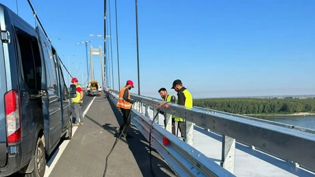 Podul de la Brăila: S-a finalizat verificarea șuruburilor. Doar 0,4% erau slăbite - CNAIR