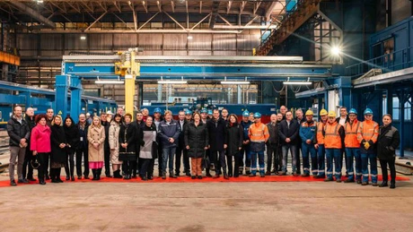 Şantierul Naval Damen Galaţi a inaugurat o nouă linie robotizată de sudură pentru fabricarea micro-panourilor