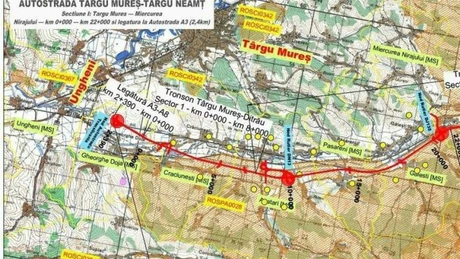 Autostrada Unirii A8: Strabag și Tekfen au depus contestații la licitația pentru tronsonul Tg Mureș - Miercurea Nirajului